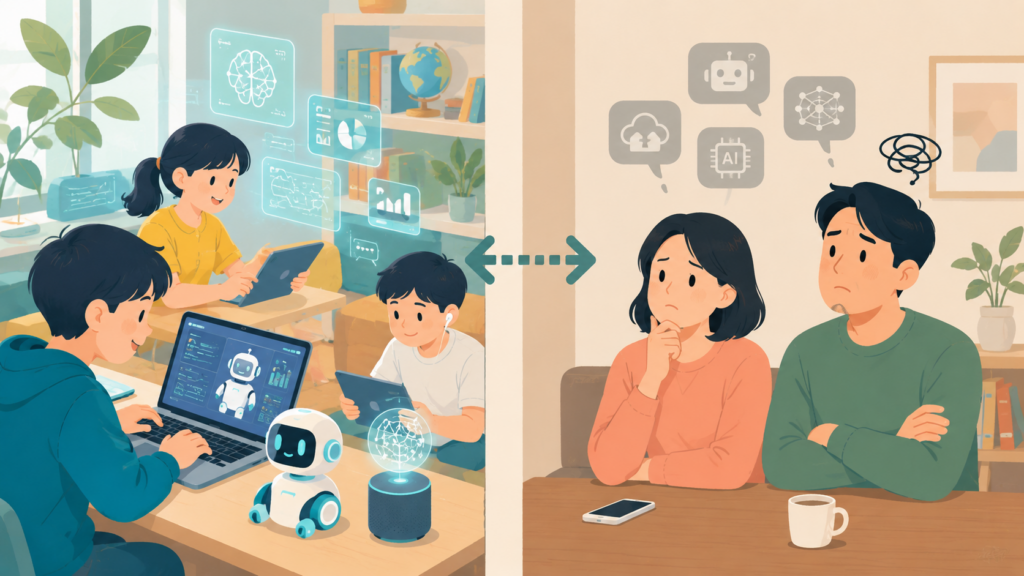 親世代との認識ギャップが招く「家庭内AIリテラシー格差」