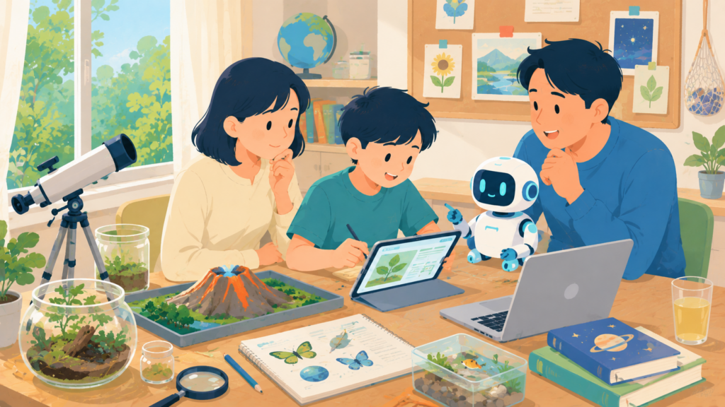 夏休みの自由研究をAIパートナーで深める実践例
